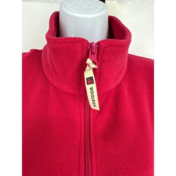 Woolrich Womens Fleece Raspberry Vest Outdoor Hiking Pockets Size XL - Picture 2 of 9